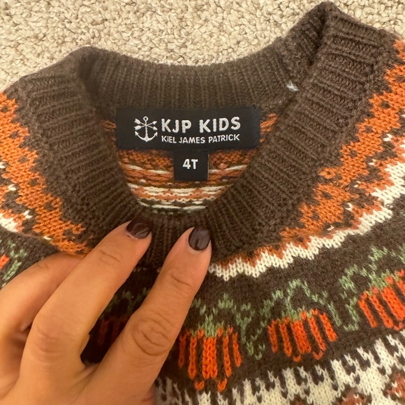 Kiel James Patrick Brown and Cream Kids Sweater - Picture 2 of 4